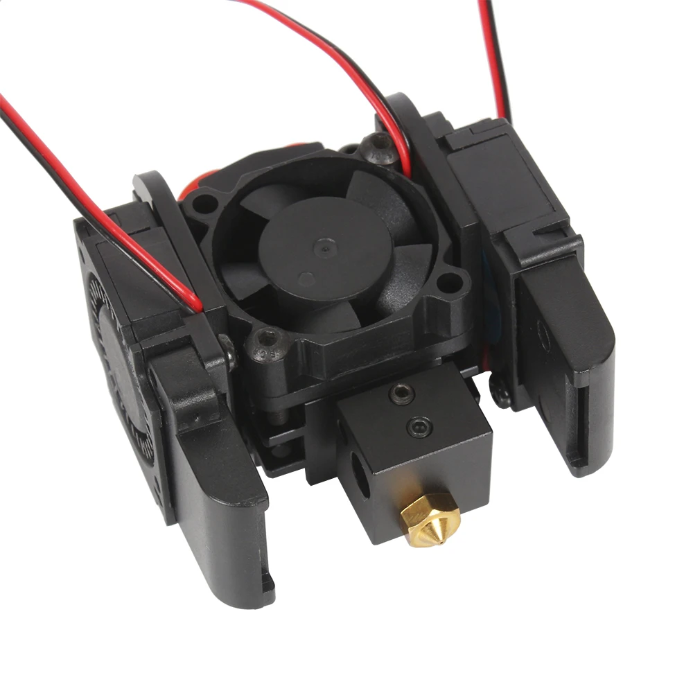 3DSWAY 3D Printer Parts XCR3D 2IN1-S1 Hotend 2 in 1 out Switch Color Orbiter Extruder J-head 12V/24V 1.75mm Filament Cooling Fan