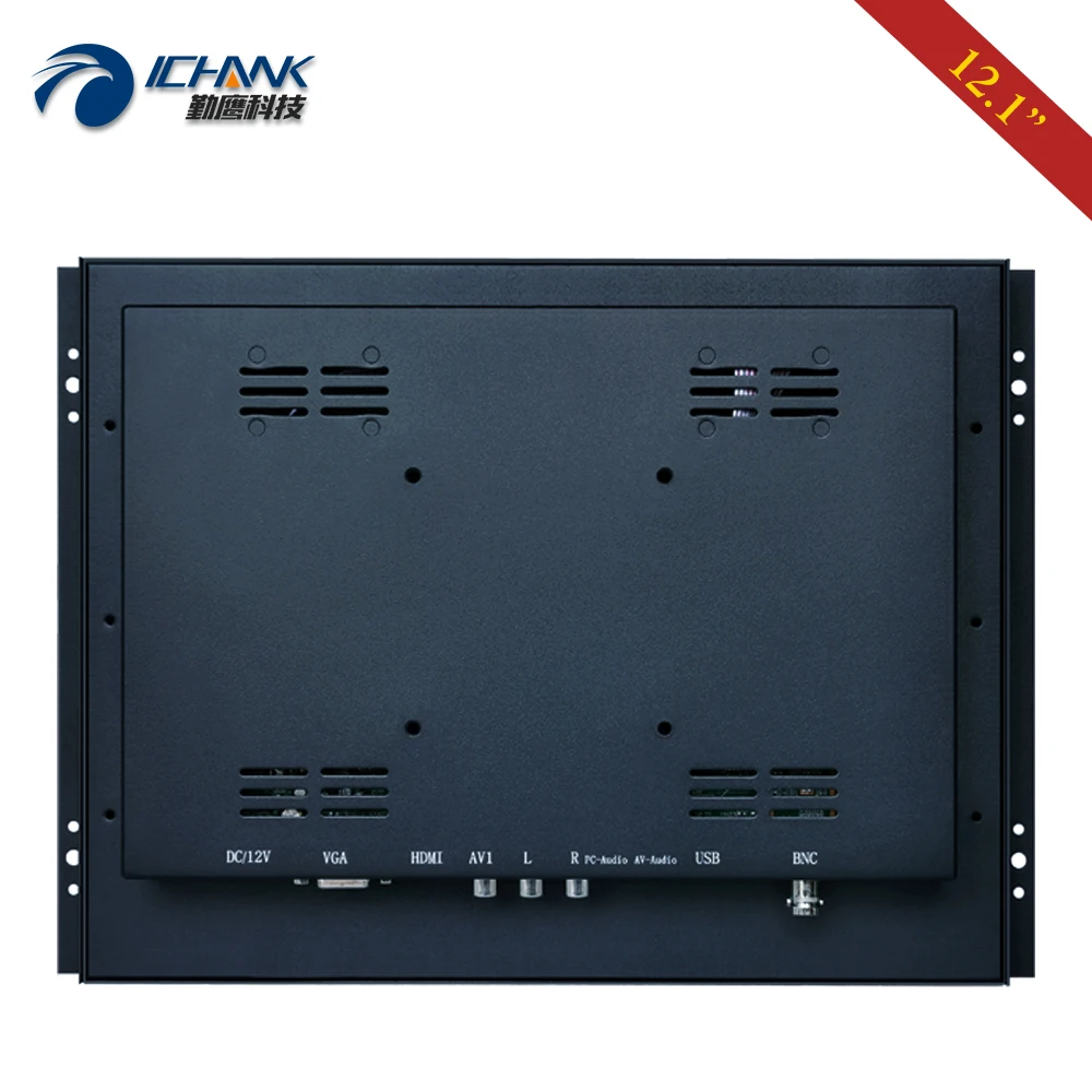 ZK120TC-592D/12.1 بوصة شاشة كمبيوتر مدمجة بإطار مفتوح مع شاشة لمس سعوية متعددة النقاط 1024x768 4:3 HDMI USB