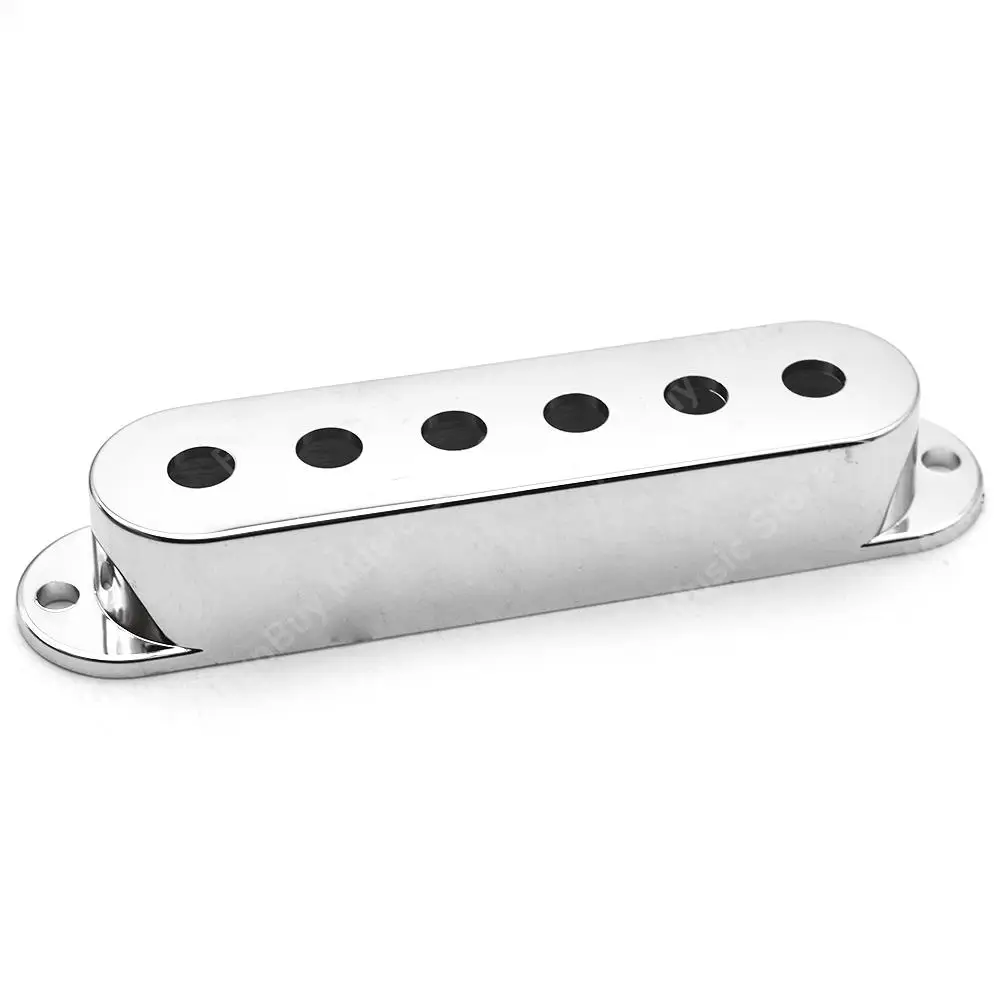 3pcs Silver Single Coil Guitar Pickup Covers Case with Tone Volume Knob Control and Switch Tip for ST Eelectric Guitar