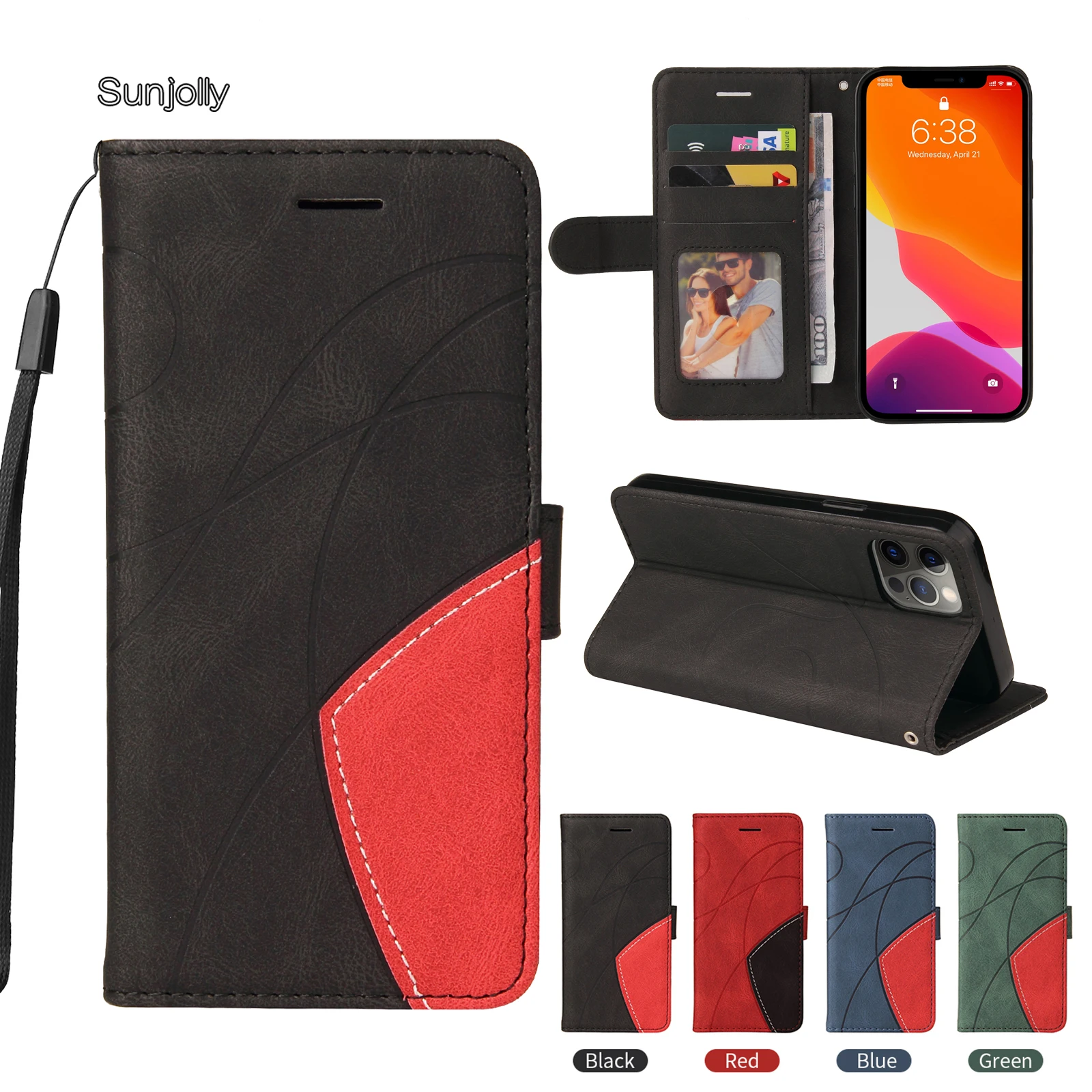 

Чехол-кошелек Sunjolly для OnePlus 9 9 Pro Nord N200 5G Nord CE 5G Nord N10 5G Nord N100 5G, чехол из искусственной кожи, чехол для телефона