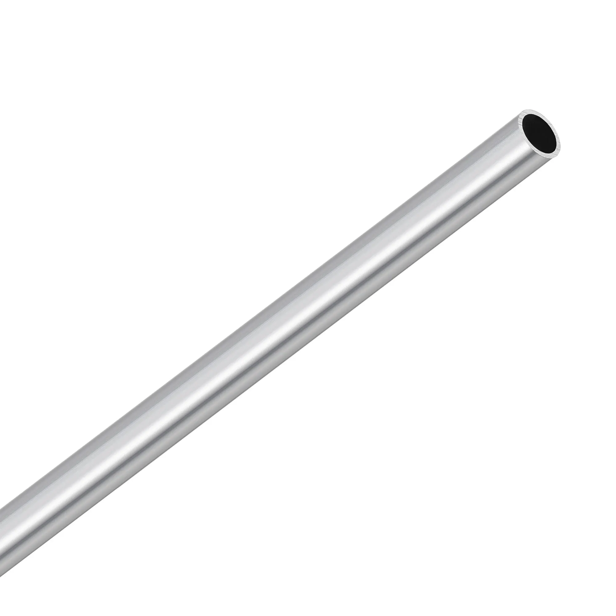 Uxcell 3 Pcs 6063อลูมิเนียมรอบหลอด OD 5Mm Dia 4มิลลิเมตรตรงท่อความยาว300มม.ท่อ
