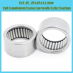 FY202614 Bearing 20*26*14 mm ( 10 Pcs ) Full Complement Drawn Cup Needle Roller Bearings With OPEN Ends FY 202614