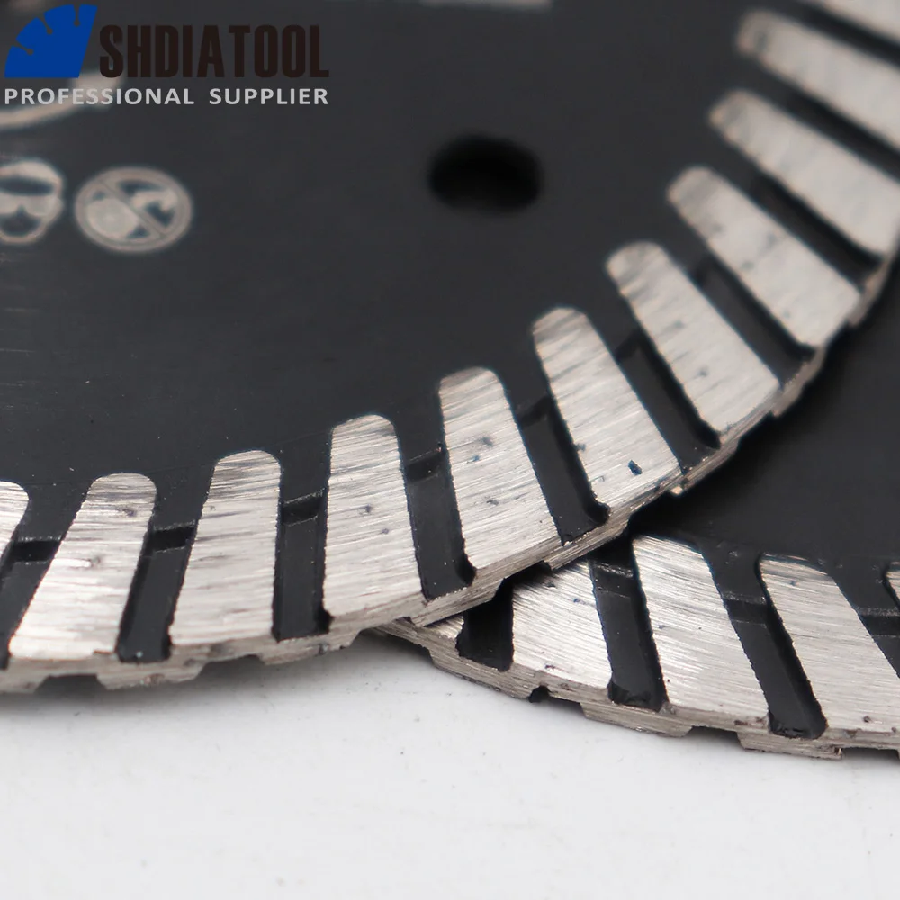 SHDIATOOL 1/2 sztuk Dia75mm diament piła Turbo do płytki ceramiczne betonu granit dla Mini młynek tarcza do cięcia Bore10mm