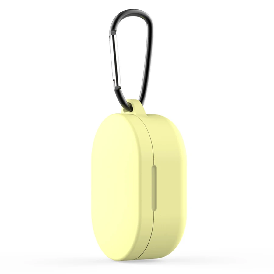 Earphone Silicone Case With Hook for Xiaomi Redmi AirDots 3 Headphones Cover TWS Earphone Wireless Charging Box Case