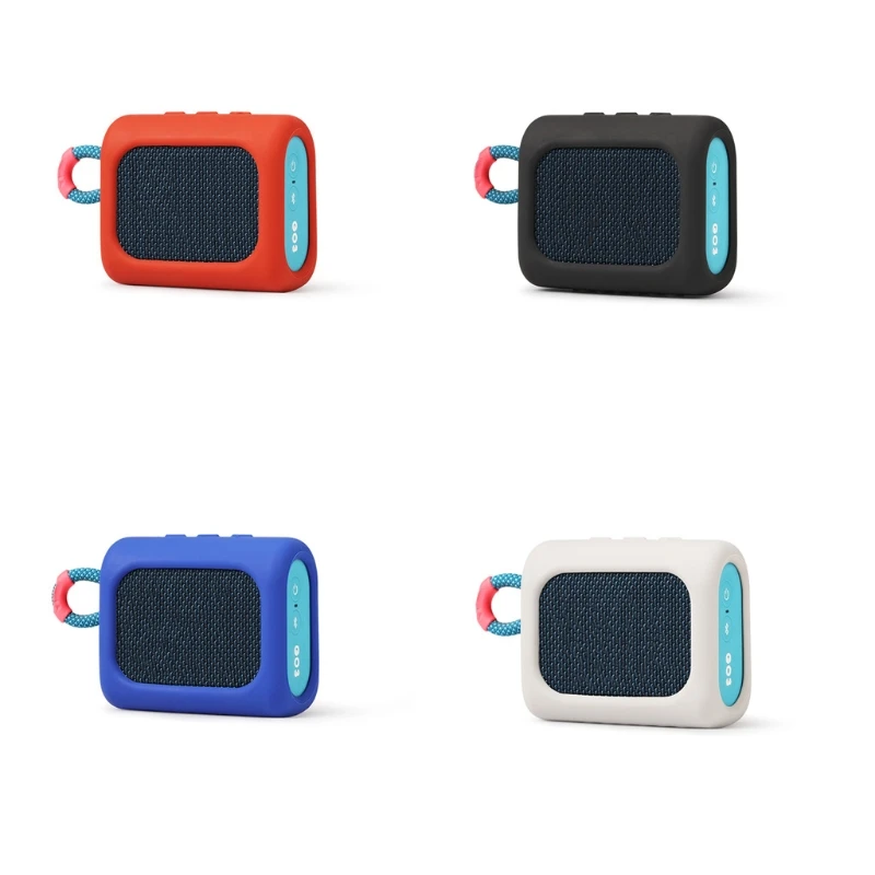 Dust-proof Silicone Case Protective Cover Shell Anti-fall Speaker Case for -JBL GO 3 GO3 Bluetooth-compatible Speaker