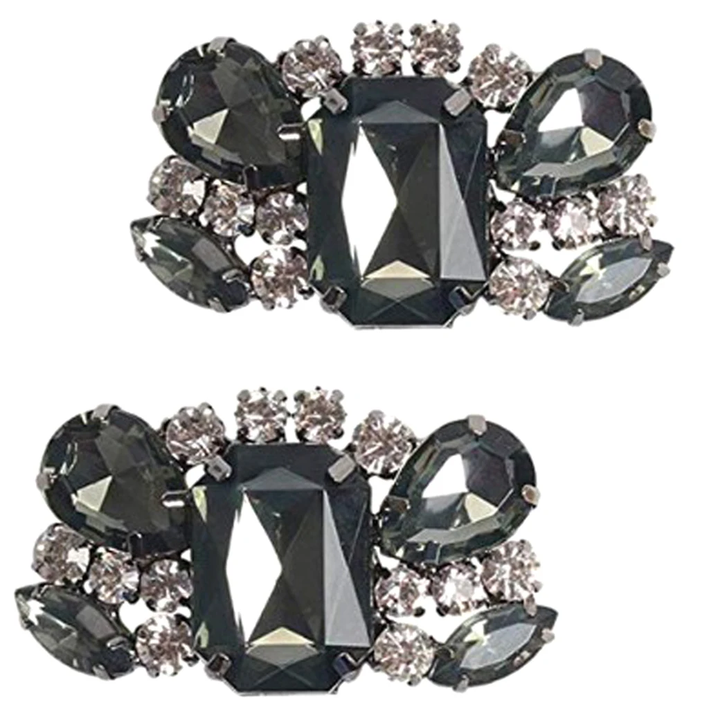 

Pair of Decorative Rhinestones Shoes Clip Clutch - Wedding Shoe Decoration DIY