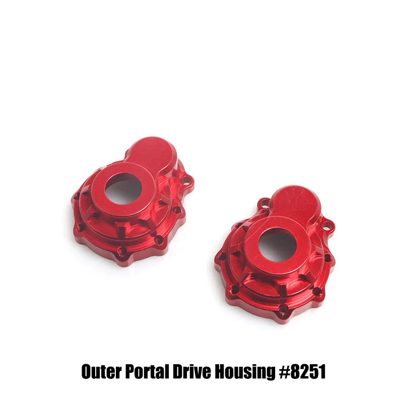 TRX4 Aluminum Front Rear Portal Drive Housing Steering Knuckle, C Hub, Portal Cover Set for 1/10 RC Crawler TRAXXAS TRX-4 Parts