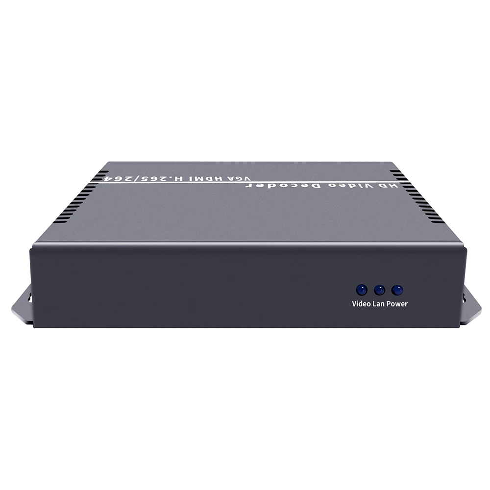 ISEEVY H.265 H.264 4K IP to HDMI Video Decoder with HDMI VGA CVBS output for Network Stream Decode support SRT RTSP UDP HTTP