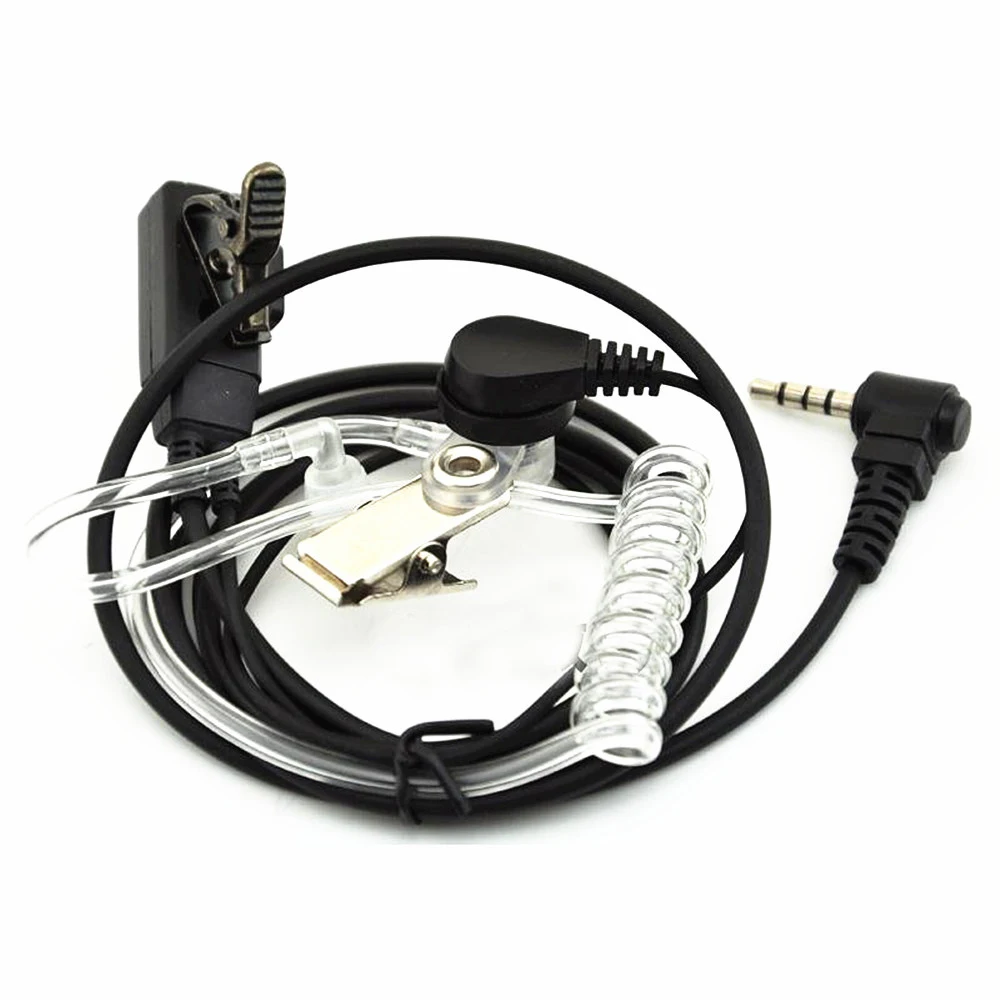 Acoustic Air Tube Fone de ouvido para rádio Yaesu, fone de ouvido Walkie Talkie, 3,5mm, 4 Pólo, VX-428, VX450, VX-418, VX-420, 10 Pcs