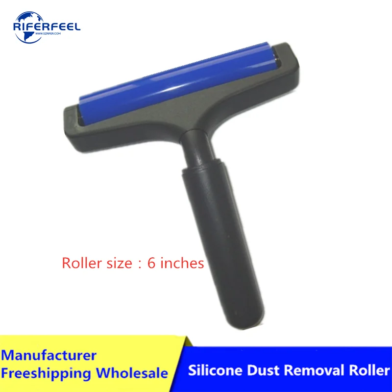 Industrial PCB LCD SMT Dust Removal Cleaning Room Tool Silicone Sticky Roller Anti-static Silicone Tacky Roller With Plastic Han