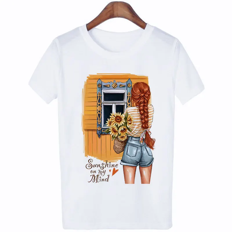 Boniong Paris Female T-shirt Leisure Streetwear Printed Tshirt 2020 Tee Summer Top Thin Section T Shirt