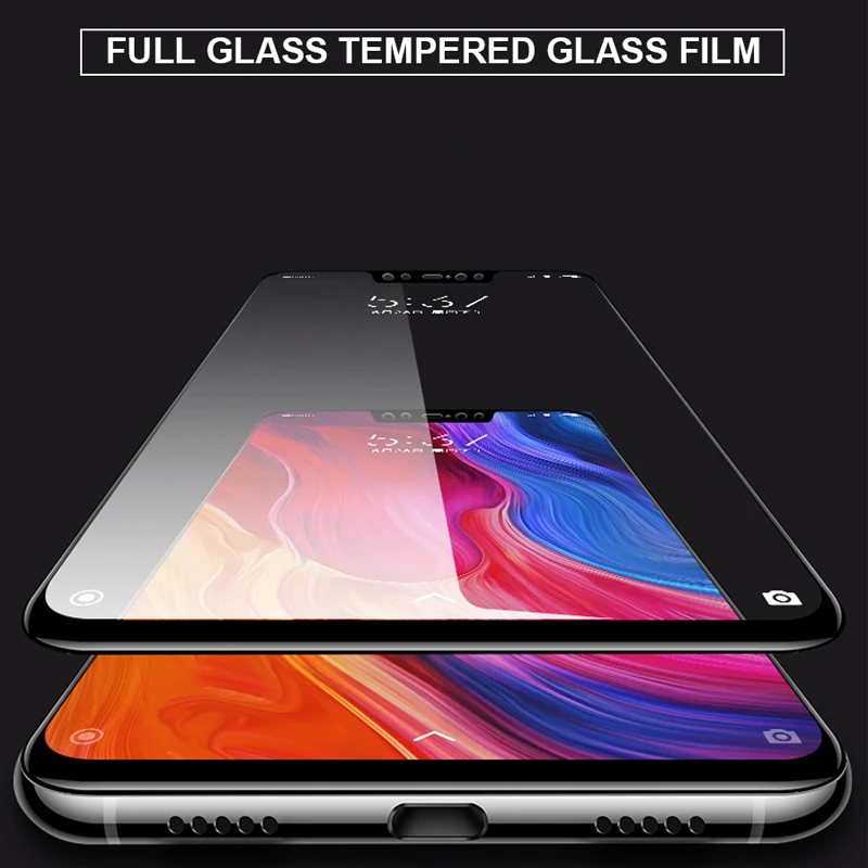 2Pcs Protective Glass On The For Xiaomi Mi 8 SE Lite Tempered Glass For Mi 8 Pro Full Cover Screen Protector For Mi 8 Explorer images - 6