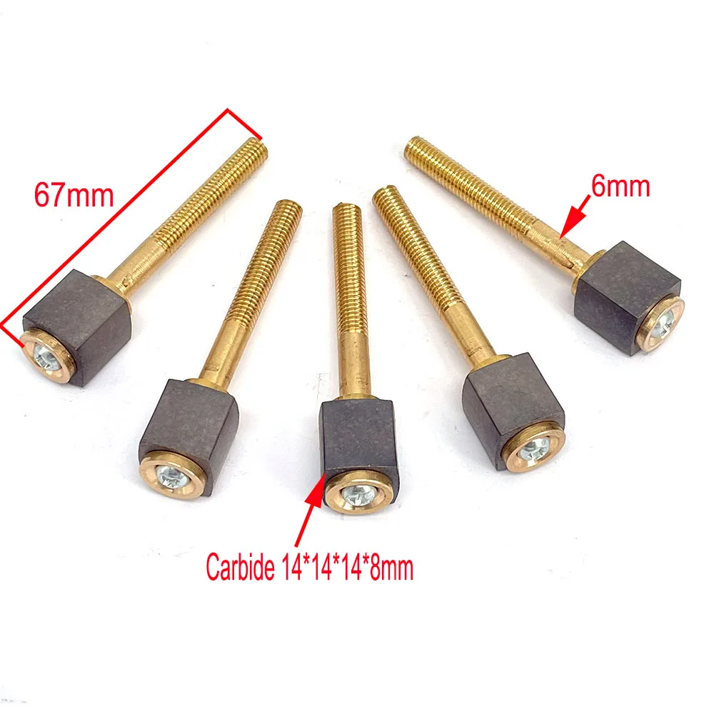 EDM Tungsten Carbide Assembly Conductive Block W14mm*L14mm*H14mm Hole 8mm for CNC Wire Cutting Machine