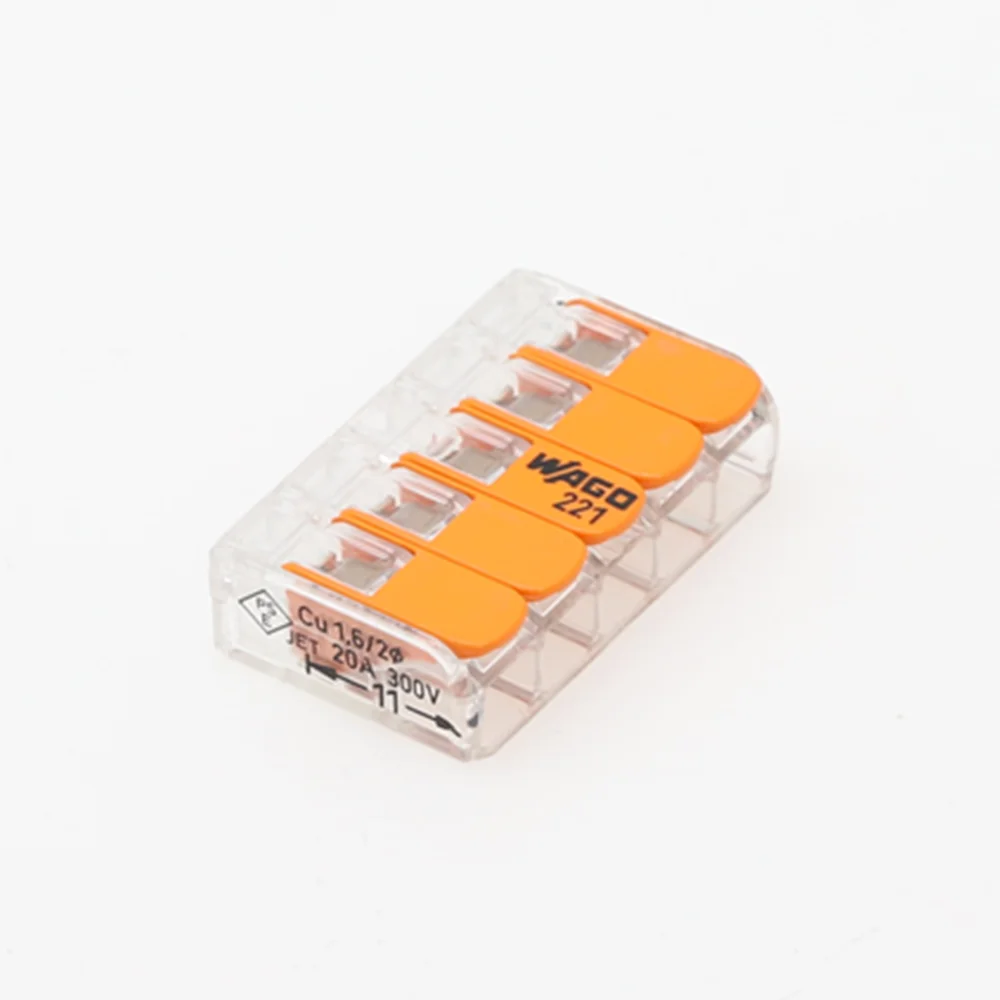 10pcs Germany original Multifunctional terminal universal compact wire connector 221-412 221-413 221-415 32A/450V