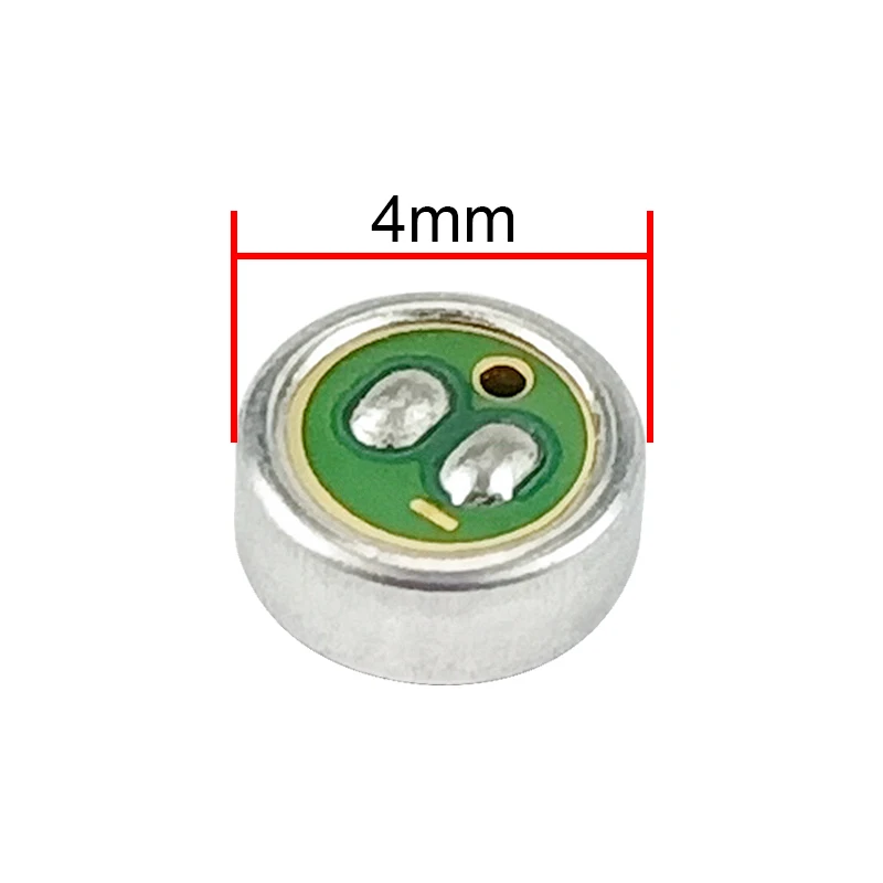 GHXAMP 4Mm Mikrofon Kondensor Elektronik Belakang Mikrofon untuk Rapat Suku Cadang Audio Langsung Diy 2 Buah