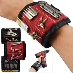 WARMMIKI Magnetic Wristband Portable Tool Bag Electrician Wristband Tool Belt Screws Nails Drill Bits Holder Repair Tools