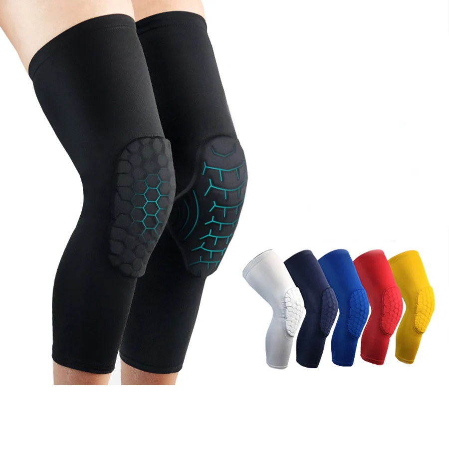 1PC Basketball Knee Pads Honeycomb Elastic Kneepad Compression Sleeve Foam Brace Patella Protector Volleyball Support