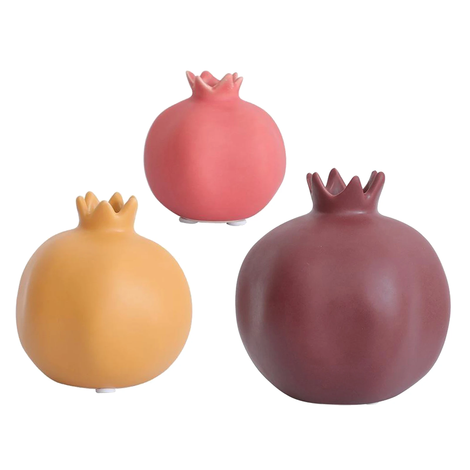 Pomegranate Vase Home Decor,Ceramic Ornament,Home Living Room Bedroom Creative