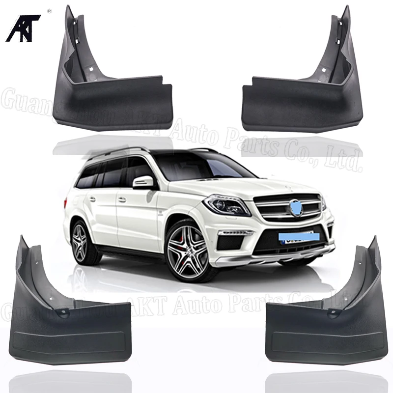 Mudguard Mud Flaps Splash Guard Fender For Mercedes GL Class Benz X166 2012-2015 GL350 GL450 GL500 GL550 Black Front+Rear