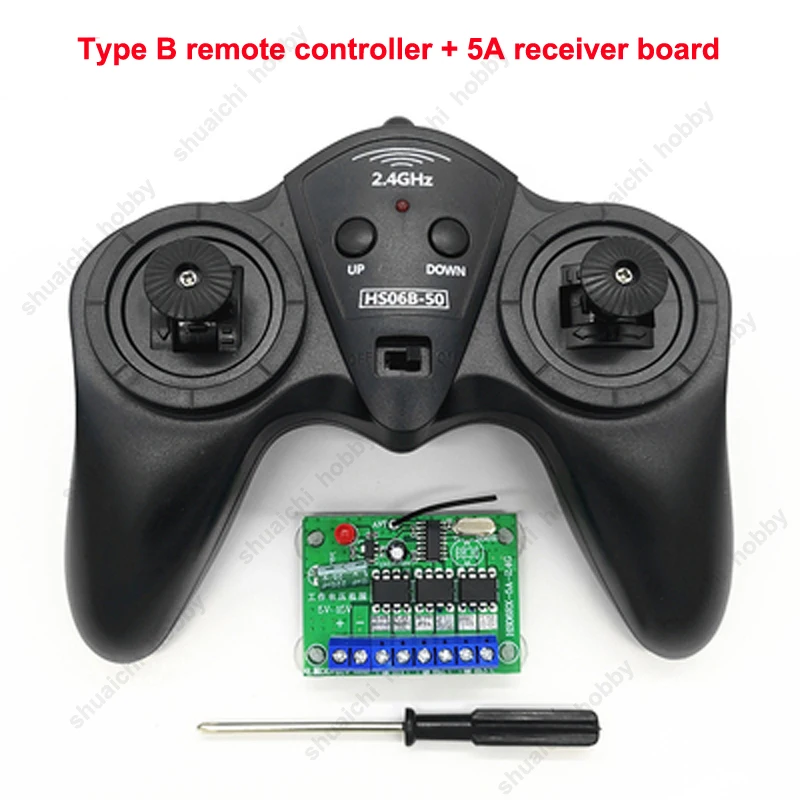 1set 6CH 2.4G Remote Controller Kit 5A DC 6V-15V Receiver Board DC 3V Transmitter 800m Radio Control for RC Toy Car Boat