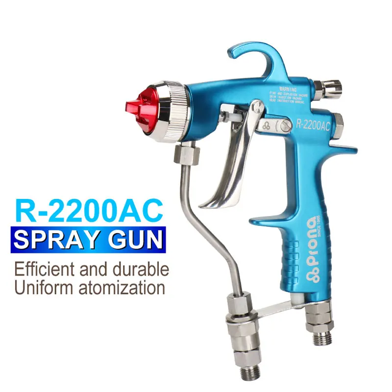 

Airless High Pressure Paint Spray Gun R-2200AC Air Mix Pistol R-4700AC Air Assisted Sprayer 200bar 20Mpa 2900psii