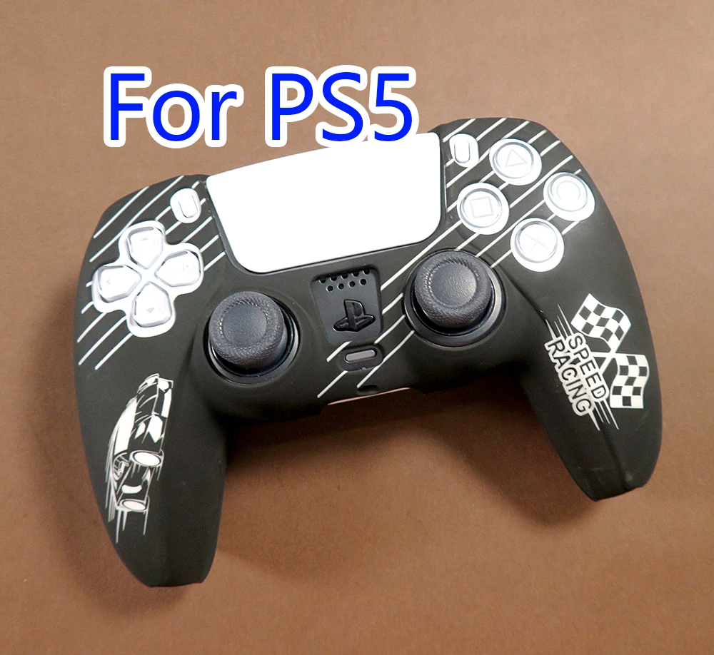 50pcs/lot Silicone Case Soft Gel Rubber Cover For Playstation5 PS5 Silicone Skin Case For PS5 Game Accessories