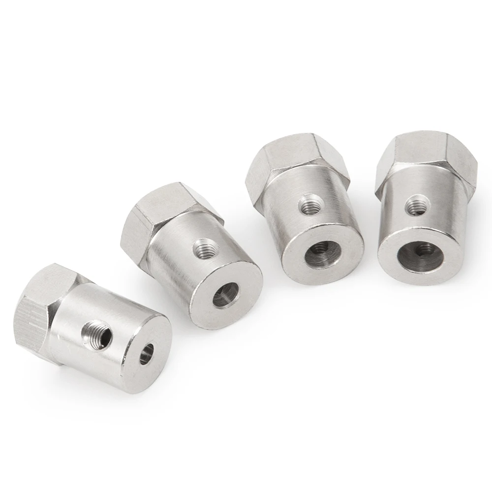 YEAHRUN 3/4/5/6mm Stainless Steel Hexagon Flexible Shaft Coupling Rigid Coupler Motor Connector