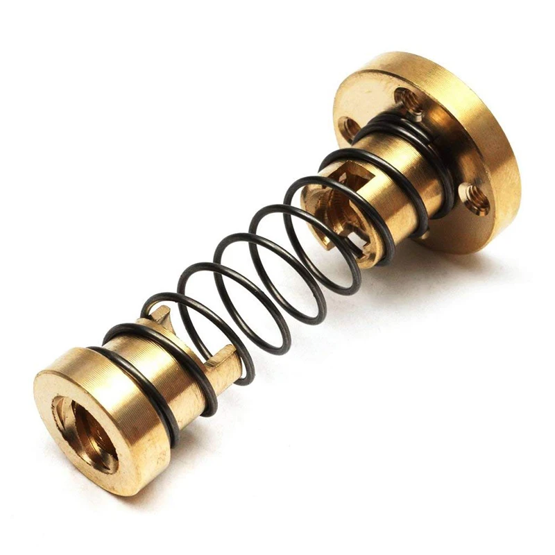 T8 Anti Backlash Spring Loaded Nut 3D Printer Parts For 2mm / 4mm / 8mm Acme Threaded Rod Screws DIY For 3D Printer