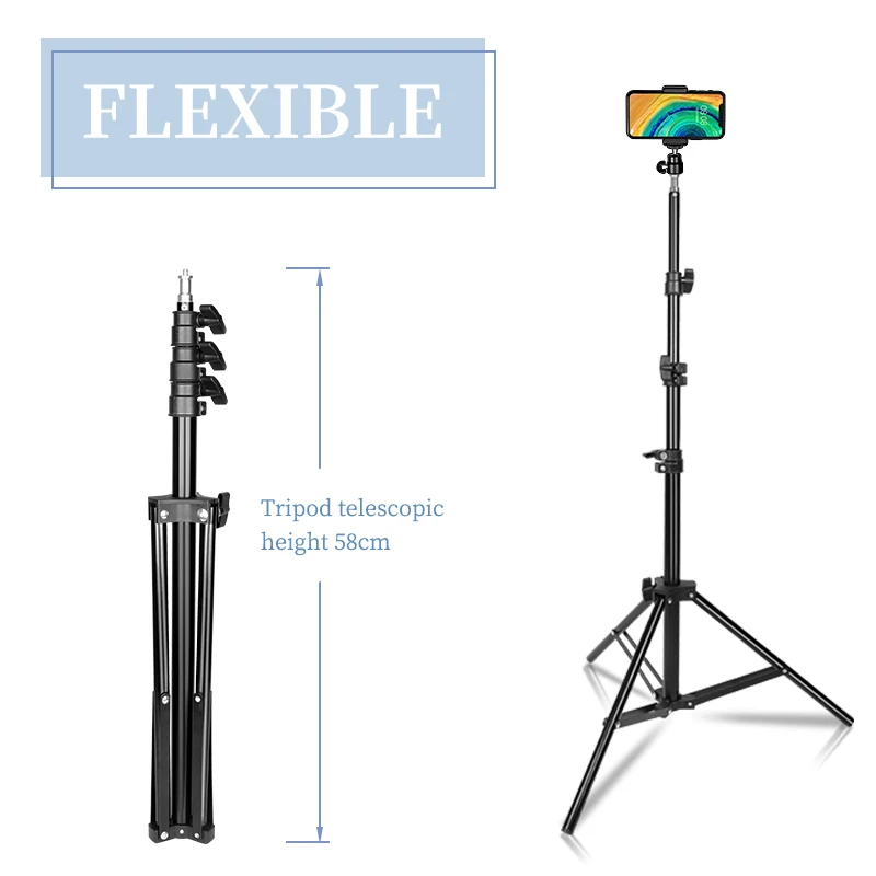 

SH Selfie Photography Tripod Light Stand for Photo Studio Reflector Softbox Light Umbrella Background Video Lighting Studio