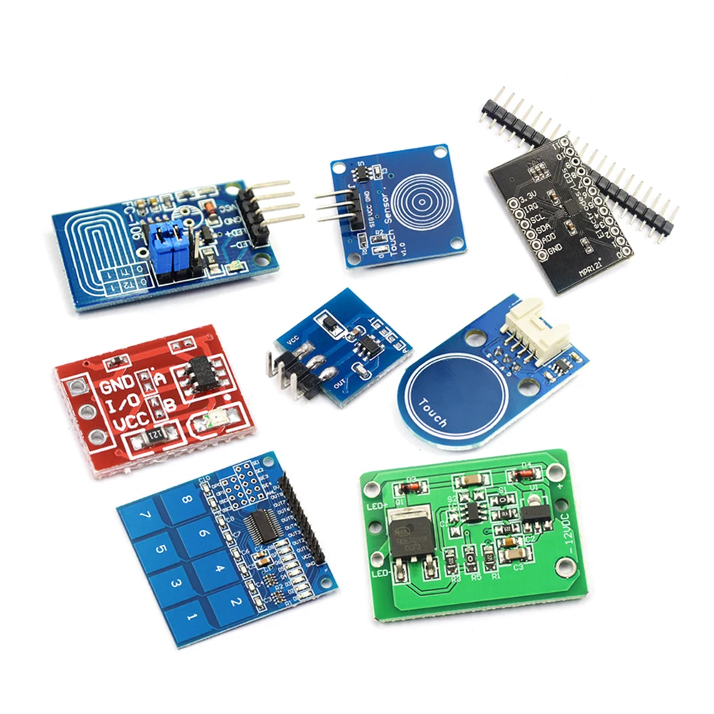 5/2/1PCS 1/4/8Channel TTP223 TTP224 TTP226 Jog Digital Touch Button Sensor Capacitive Switch Modules Accessories for Arduino