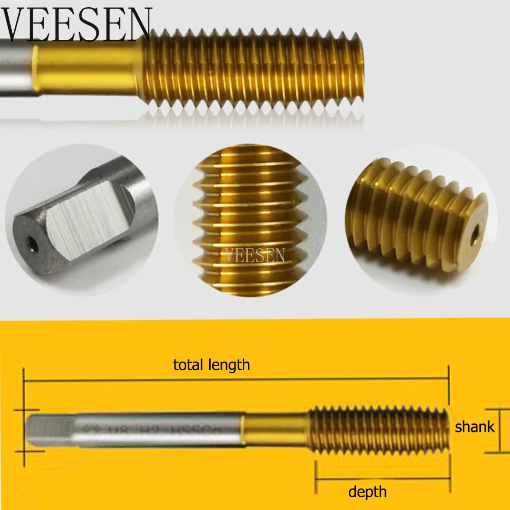 M2 M3 M4 M5 M6 M8 M10 M12 M16 Extrusion Taps Fluteless Forming Machine Plug  Metric Thread Tap Drill Metal Threading Tools