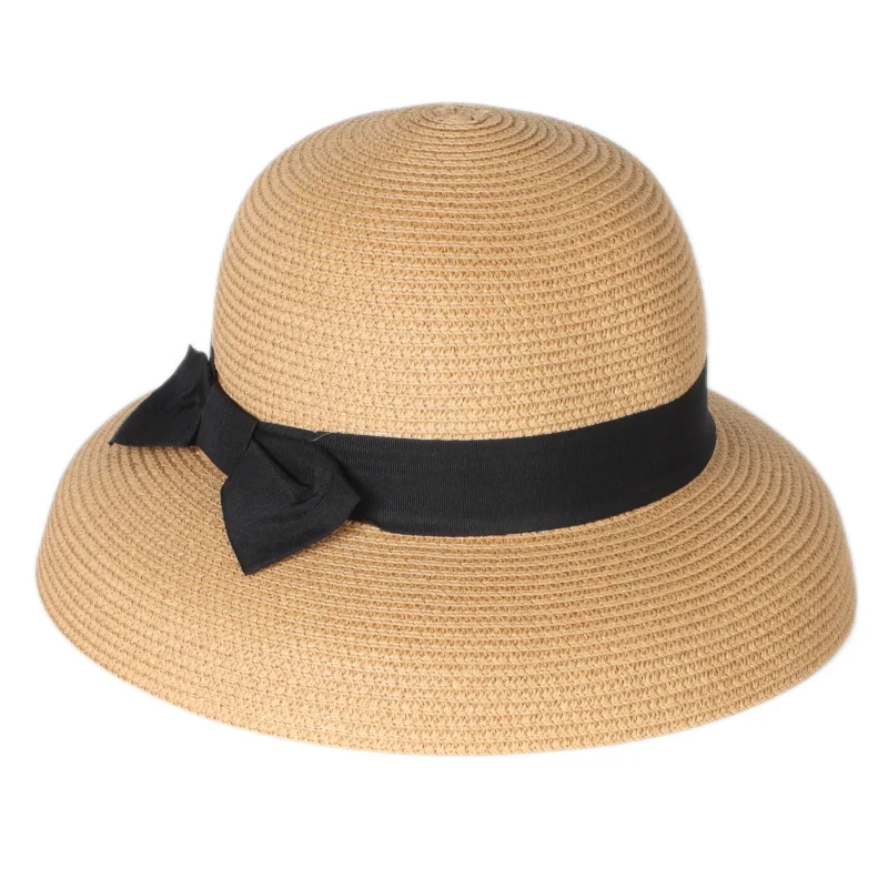 Shade Cool Bucket Straw Hat Fashion Big Eaves Folding for Travel Holiday Summer Beach Outdoor Protect Paper