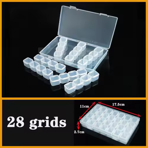 Transparent Plastic box Screw Compartment Box Jewelry Earring Display Case Container Clear Terminal Organizer Tool Storage boxes - Image 5