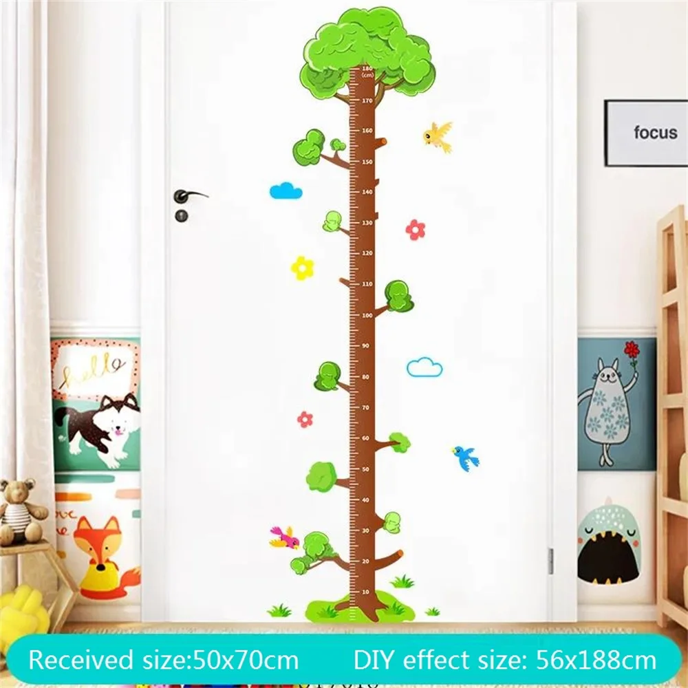 Toise Murale Enfant Crocodile - Autocollant De Croissance Hauteur Amovible Et Amusant Pour Chambre Bébé, Garderie