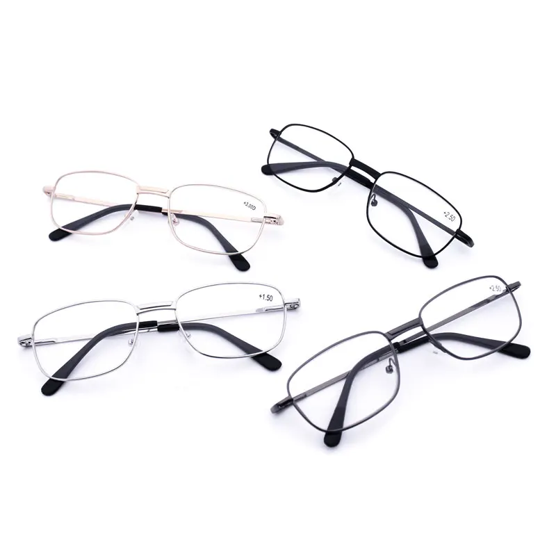 Men\'s Reading Glasses for Farsightedness Men Sight Spectacles Transparent Spring Hinge +1.00 +1.50 +2.00 +2.50 +3.00 +3.50 +4.00