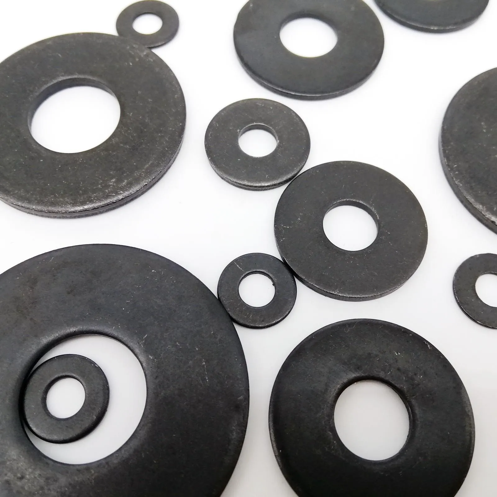 2/50pcs M3 M4 M5 M6 M8 M10 M12 M14 M16 Black Grade 8.8 Steel Extra Large Size Big Wide Thick Flat Washer Plain Gasket