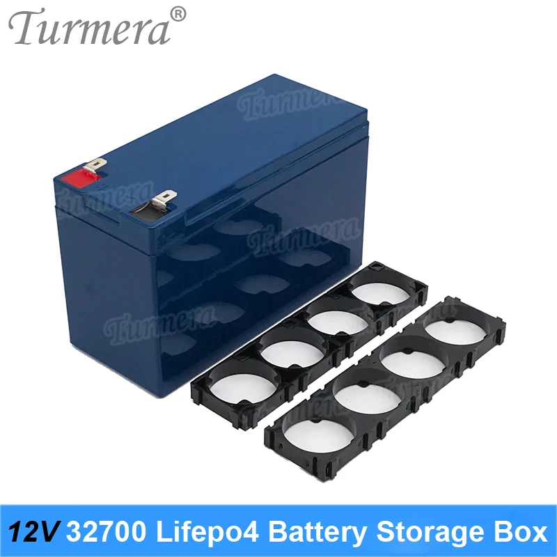 Turmera-صندوق تخزين بطارية Lifepo4 ، 12 فولت ، 32650 ، 32700 ، 2 × 1 × 4 ، مزود طاقة غير منقطع 12 فولت وبطارية دراجات كهربائية