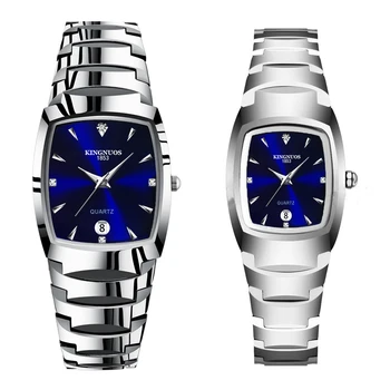Couple watches for lovers quartz wristwatch man fashion business watches for men women Tungsten steel ladies watch xfcs