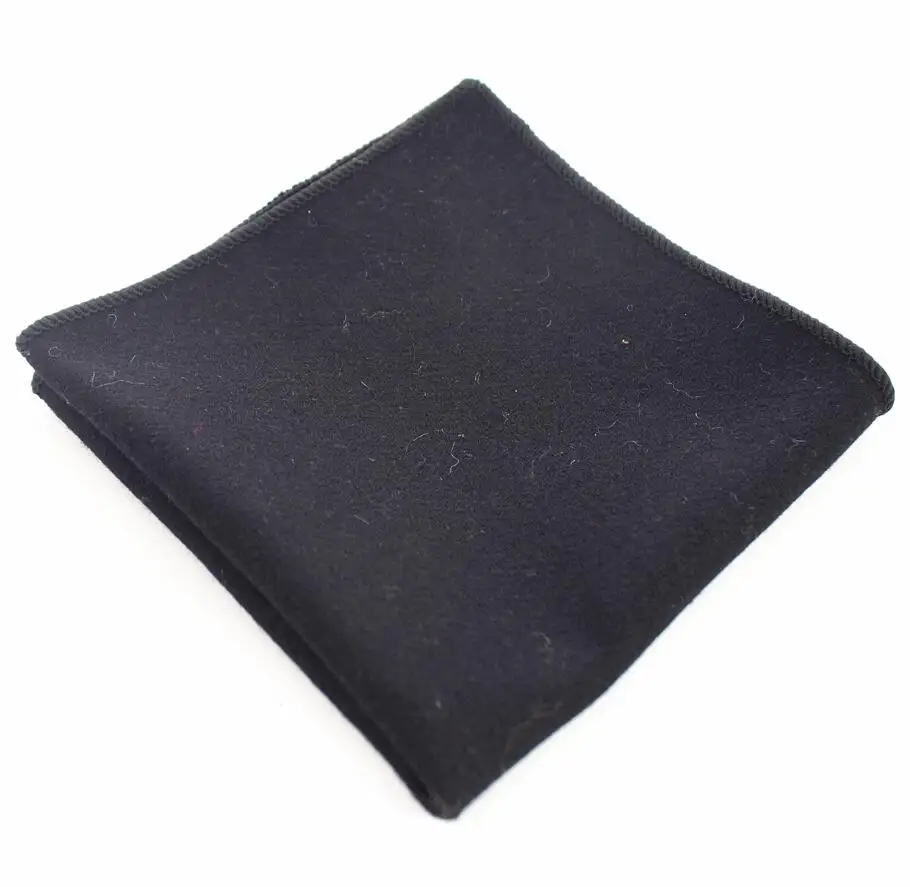 Ricnais Fazzoletto da uomo in lana di alta qualità Solid Pocket Square Business Asciugamano da petto Hanky Gentlemen Occasioni formali di matrimonio