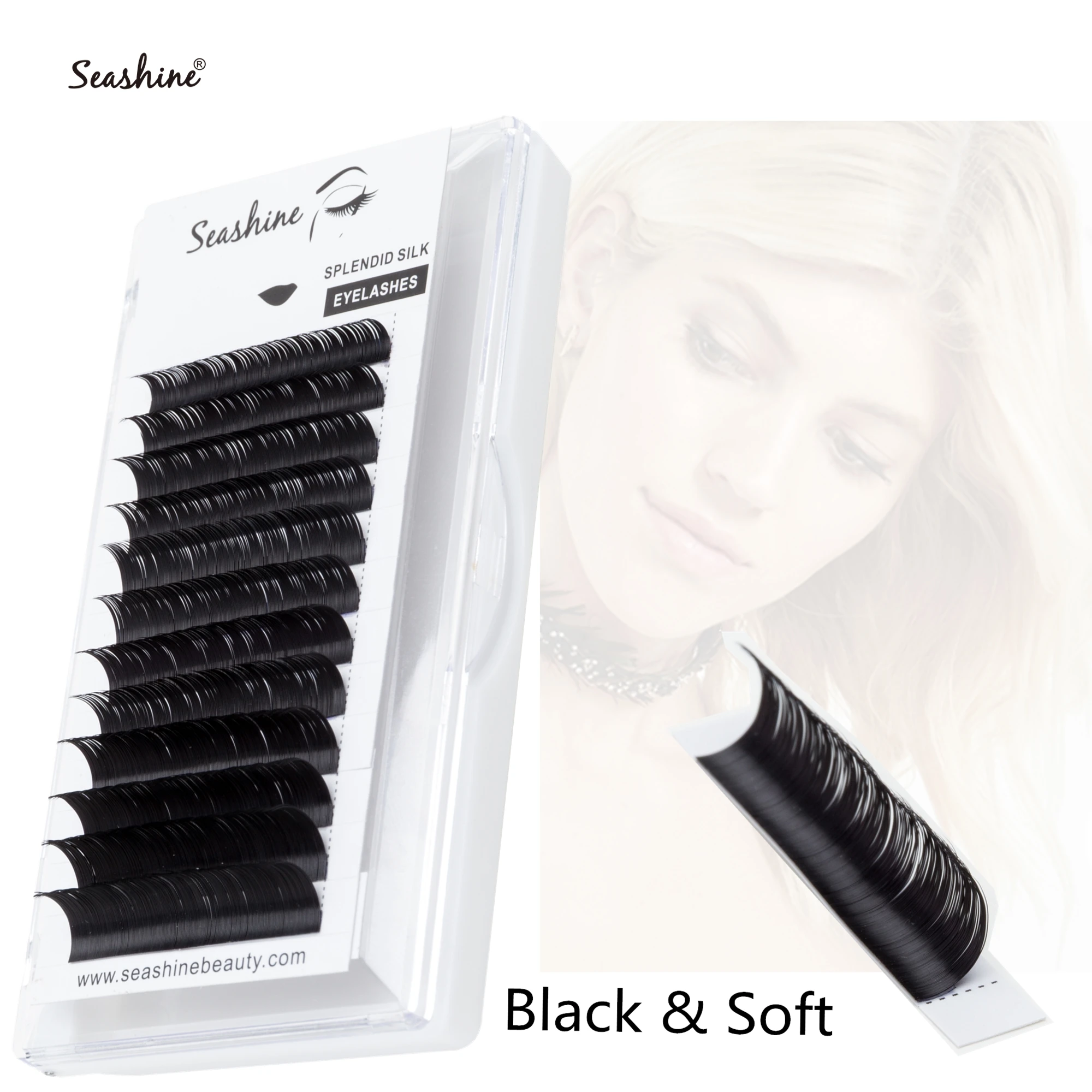 

Seashine Faux Lash Individual Eyelash Extension Lashes Maquiagem Cilios for Professionals Soft Natural Eyelash Extension