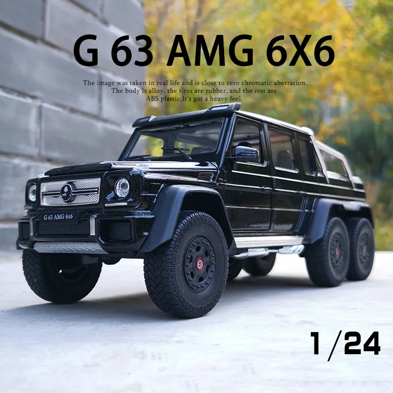 

WELLY 1:24 Mercedes-Benz G-Class G63 Pickup Off-road Alloy Car Model Diecasts & Toy Vehicles Collect Car Toy Boy Birthday gifts