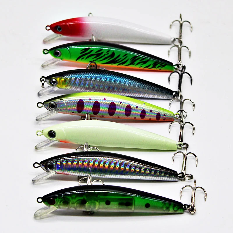 1Pcs Minnow Fishing Lures Hard Bait 9cm 7g Jig wobbler Bass Pike Lure Plastic Artificial Baits for Fishing Tackle Crankbait