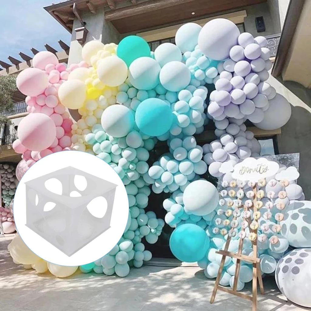 11 Gaten Inklapbare Ballon Sizer Doos Template Cube Voor Ballon Decoraties