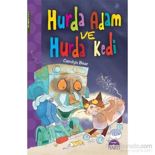 Hurda Man And Cat-Carolyn Bear, Multi Clamping Hurda Turkish Comic Book Turkish For Kids Reading 1