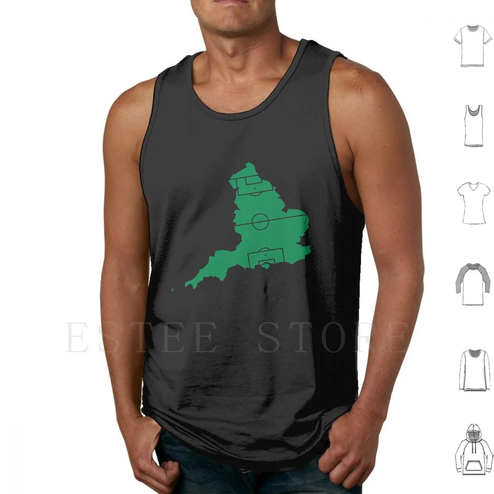 England As A Football Field Tank Tops Vest Sleeveless Football Pitch England Football London Three Lions Wembley Playing