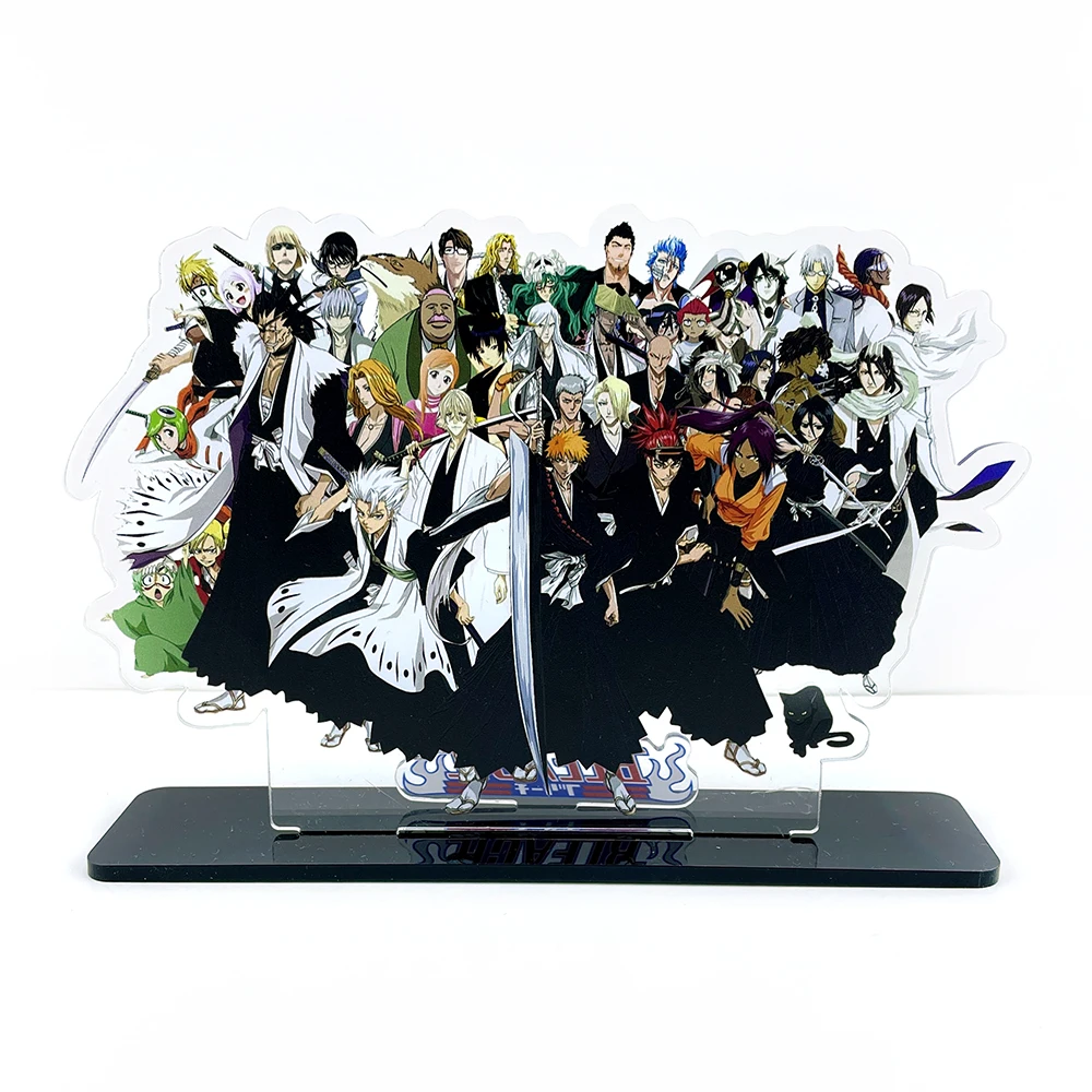  group ichigo Kisuke Yoruichi Byakuya Renji Gotei 13 HM acrylic stand figure model plate holder topper anime