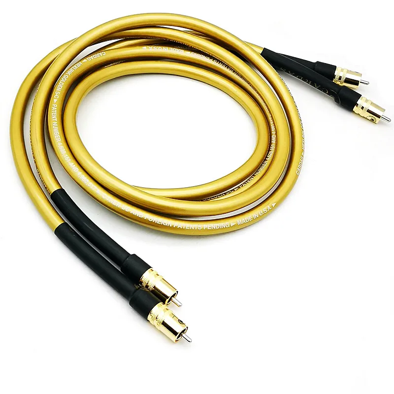 CARDAS 5-C GOLDEN HiFi RCA Audio Cabe OFC pure copper Gold Plated 2RCA to2 RCA Audio Cable Line Wire