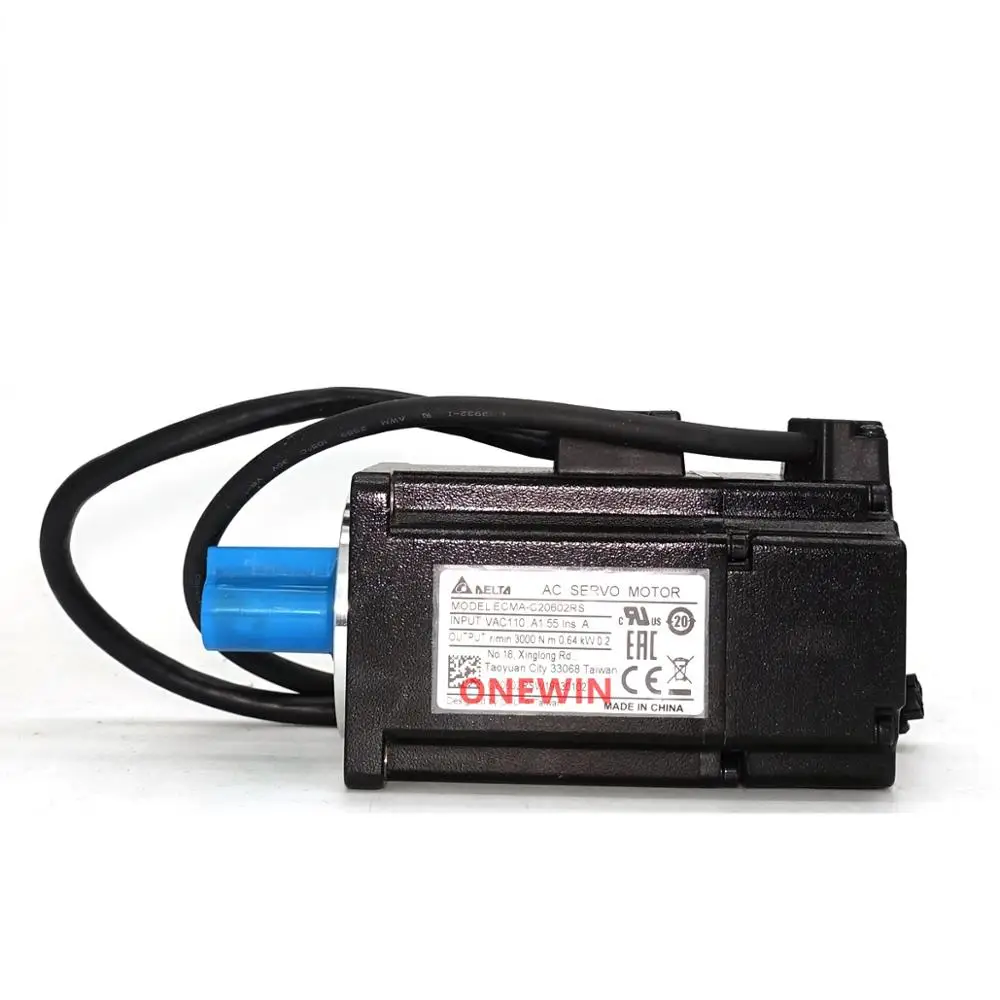 Kit de controlador de servomotor Delta, 200W AC, ECMA-C20602RS + ASD-B2-0221-B y cable codificador de 3M, 0,64nm, 3000rpm, 60mm