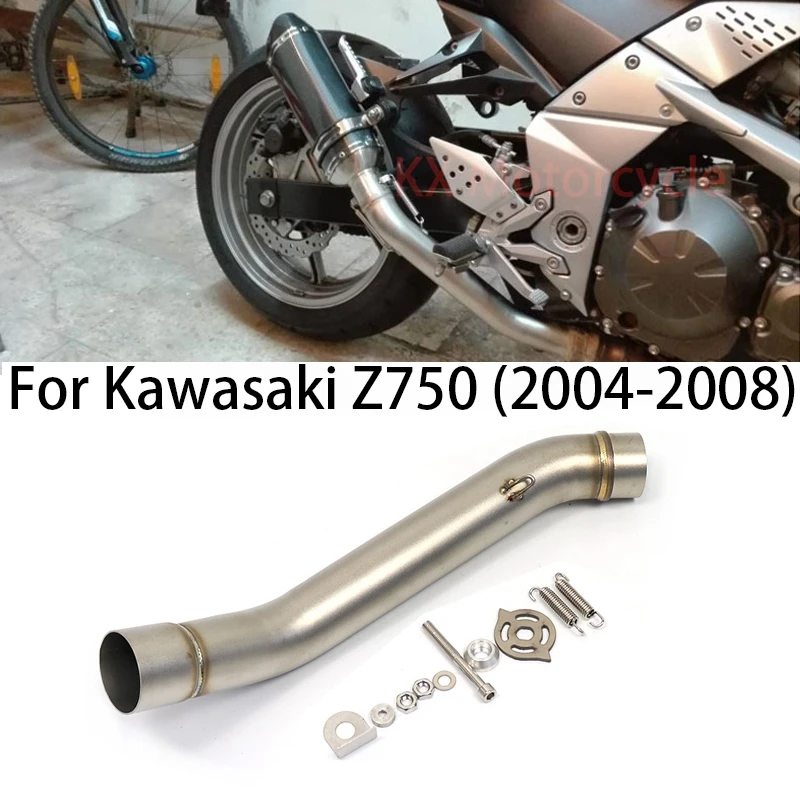 

For Kawasaki Z750 2004-2008 Motorcycle Exhaust Front Pipe Muffler Middle Link Connect Pipe Dirt Bike Cscape moto Motocross