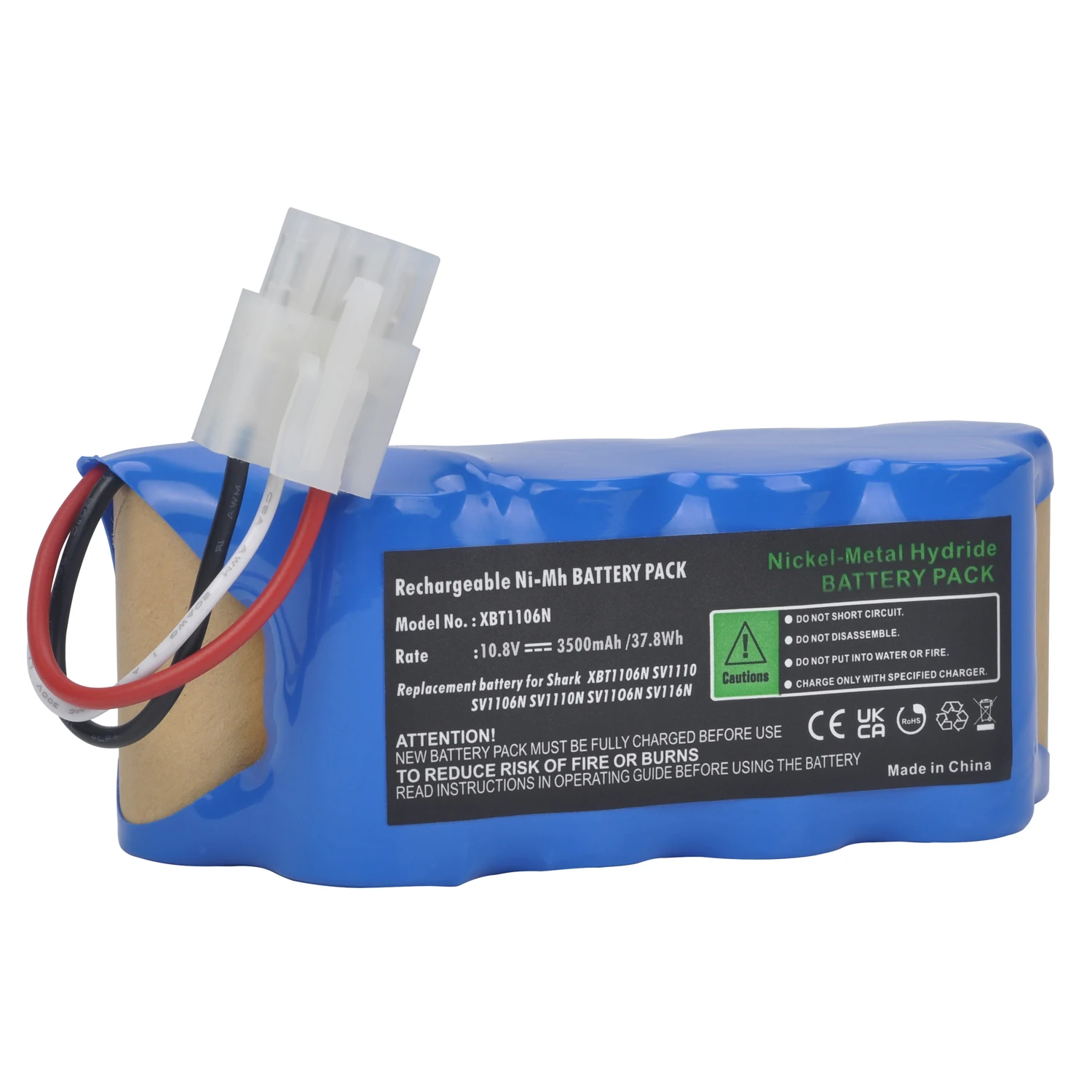 Pickle Power 10.8V 3500mAh Battery Vacuum for Shark XBT1106N SV1110 SV1106N SV1110N SV11O6N SV116N Freestyle Navigator